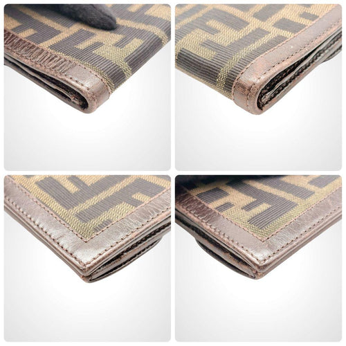 Fendi Long Wallet Zucca Pattern Vintage
