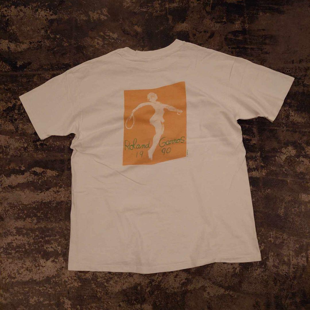 Hanes T -Shirt 90S Roland Garros Usa Xl 5141
