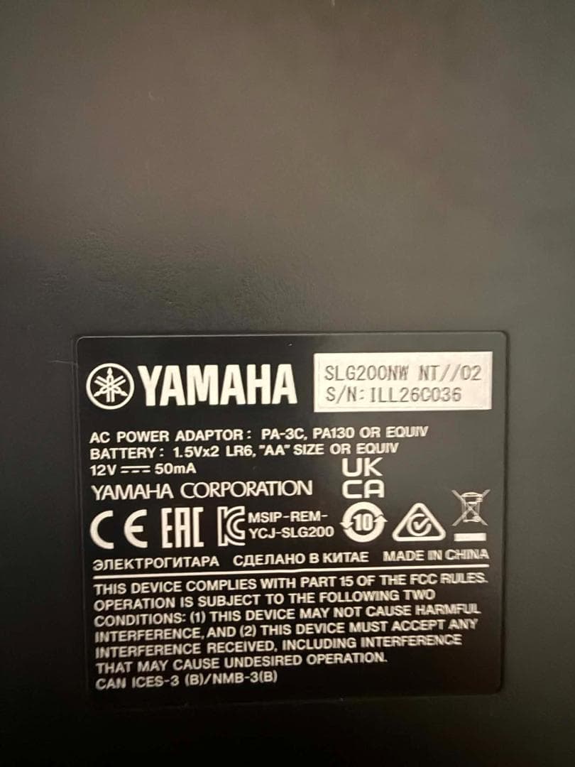 Yamaha Classical Guitars Slg200Nw Nt