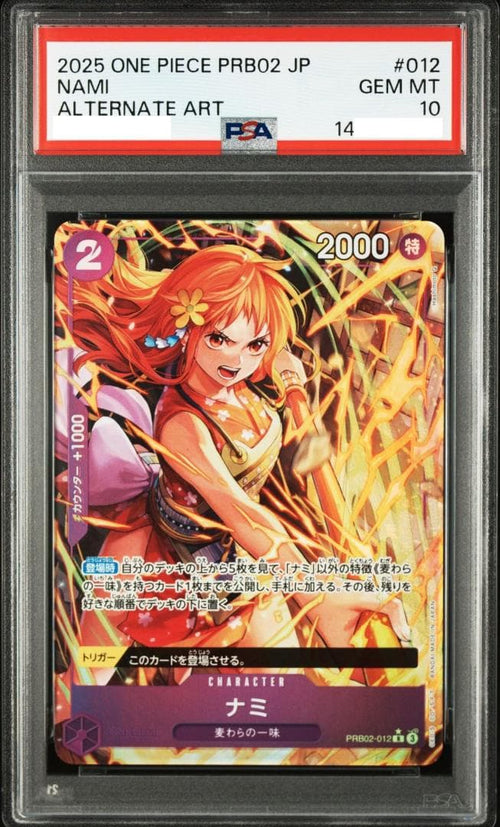 One -Piece Card Game Psa10 Prb02-012 Psa Nami