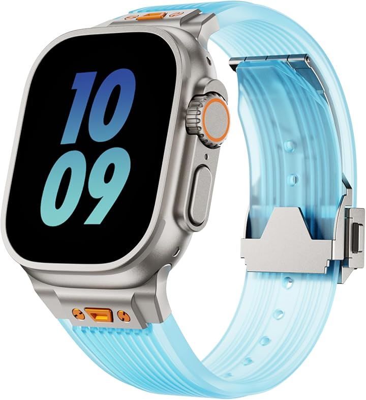 Others Royce&Roland Apple Watch Ultra 3 2 1 Series 10 8 7 6 5 (Clear Blue)