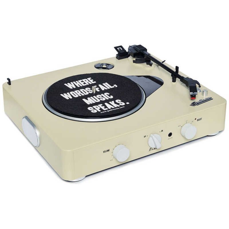Record Player Body Gadhouse Brad Retro Ivory Gad001003Iv