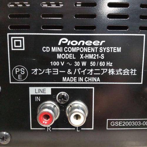 Pioneer Mini Component Systems Usb/Cd/Fm/Am/Aux