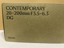 Sigma Lens (Zoom) Contemporary 20-200Mm F3.5-6.3 Dg Sony E