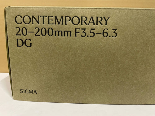 Sigma Lens (Zoom) Contemporary 20-200Mm F3.5-6.3 Dg Sony E