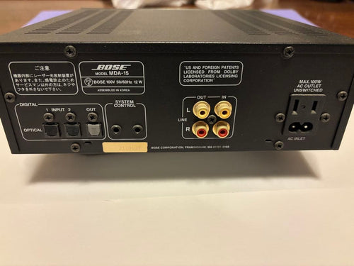 Bose Cd Md Cassette Deck Mda-15