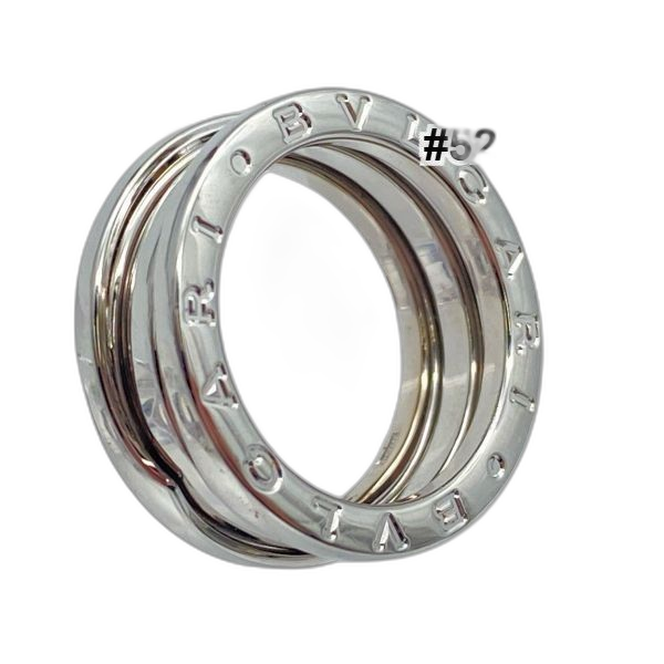 Bvlgari Ring B.Zero1 K18Wg 750Wg #52 S 2 12 6D096