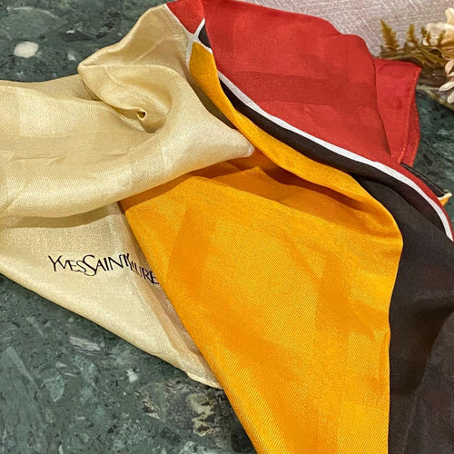 Yves Saint Laurent Bandanas Thin Scarves
