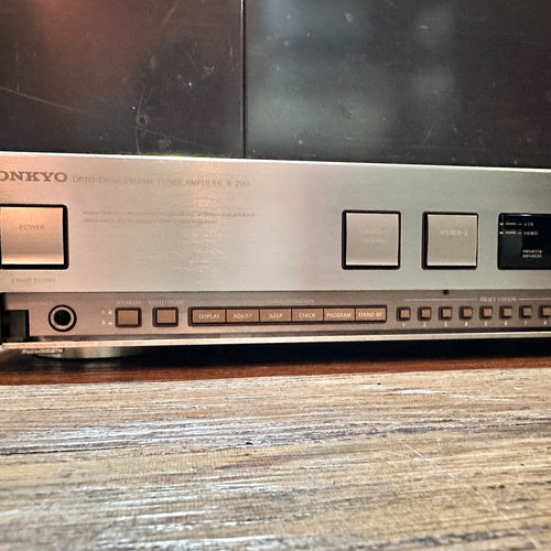 Onkyo Radio Tuner R-200 Fm/Am Stereo Amplifier Champagne Gold