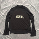 Rick Owens Drkshdw Medium/Long-Sleeve T-Shirts Graphic Level Long T-Shirt
