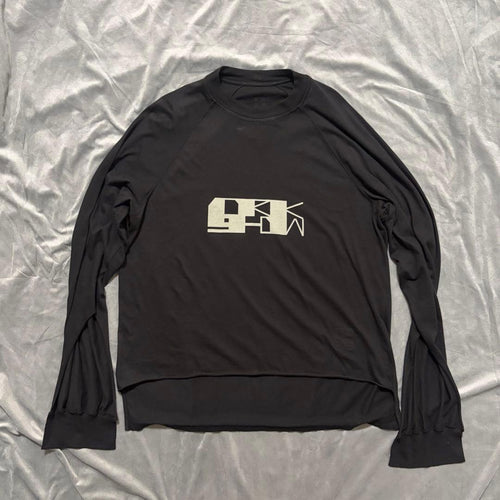 Rick Owens Drkshdw Medium/Long-Sleeve T-Shirts Graphic Level Long T-Shirt