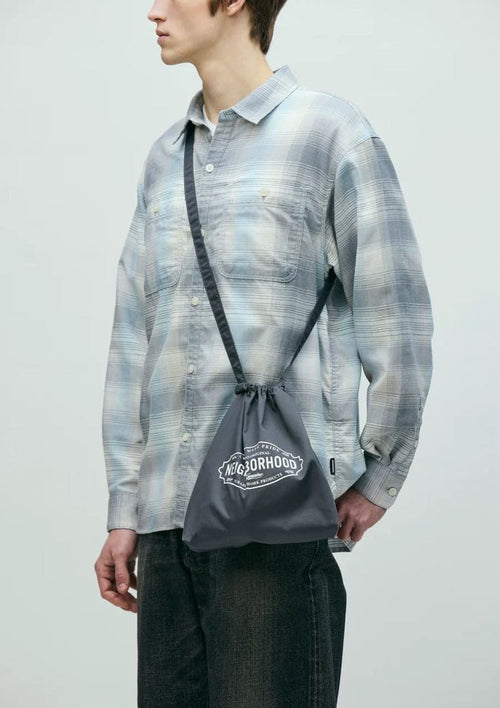 Neighborhood Other Logo Drawstring Bag