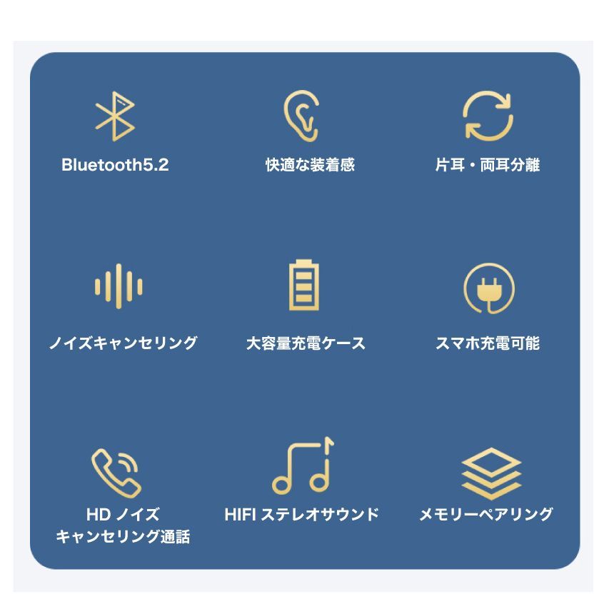 Wireless Earphone Bluetooth5.3 4 2200Mah 150H Bluetooth