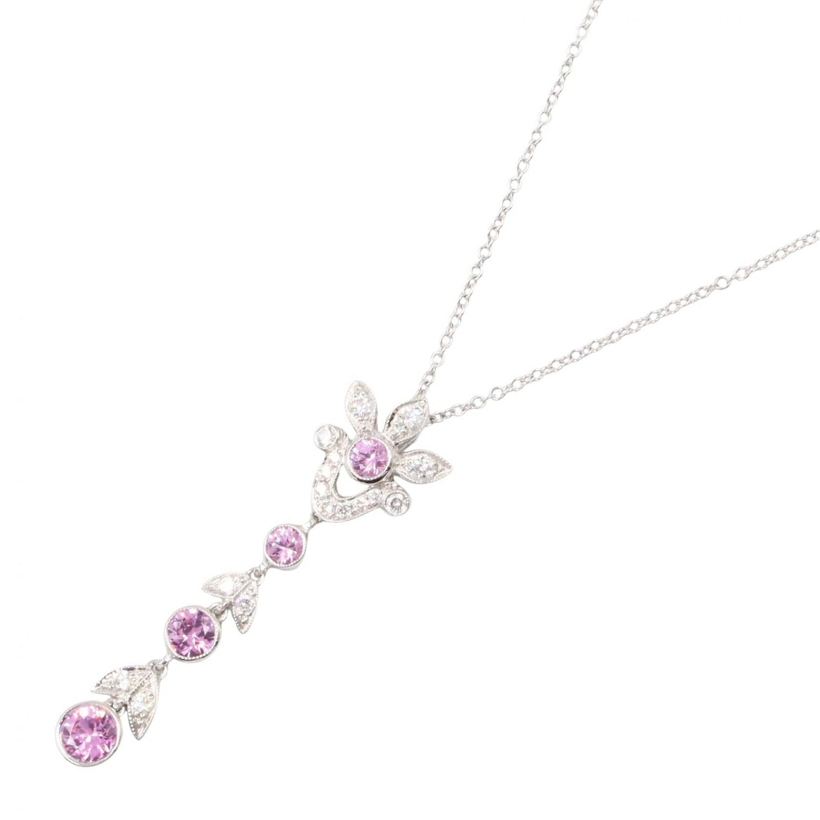 Tiffany Necklace Co 41 Pt950 Used A
