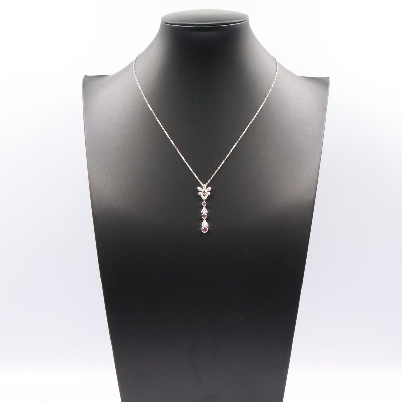 Tiffany Necklace Co 41 Pt950 Used A