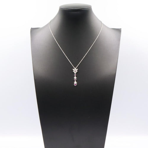 Tiffany Necklace Co 41 Pt950 Used A