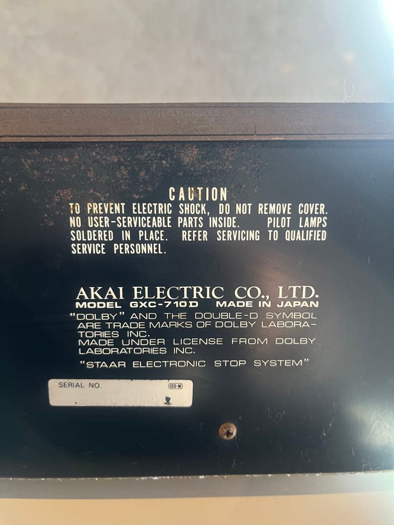 Cd Md Cassette Deck Akai Gxc-710D