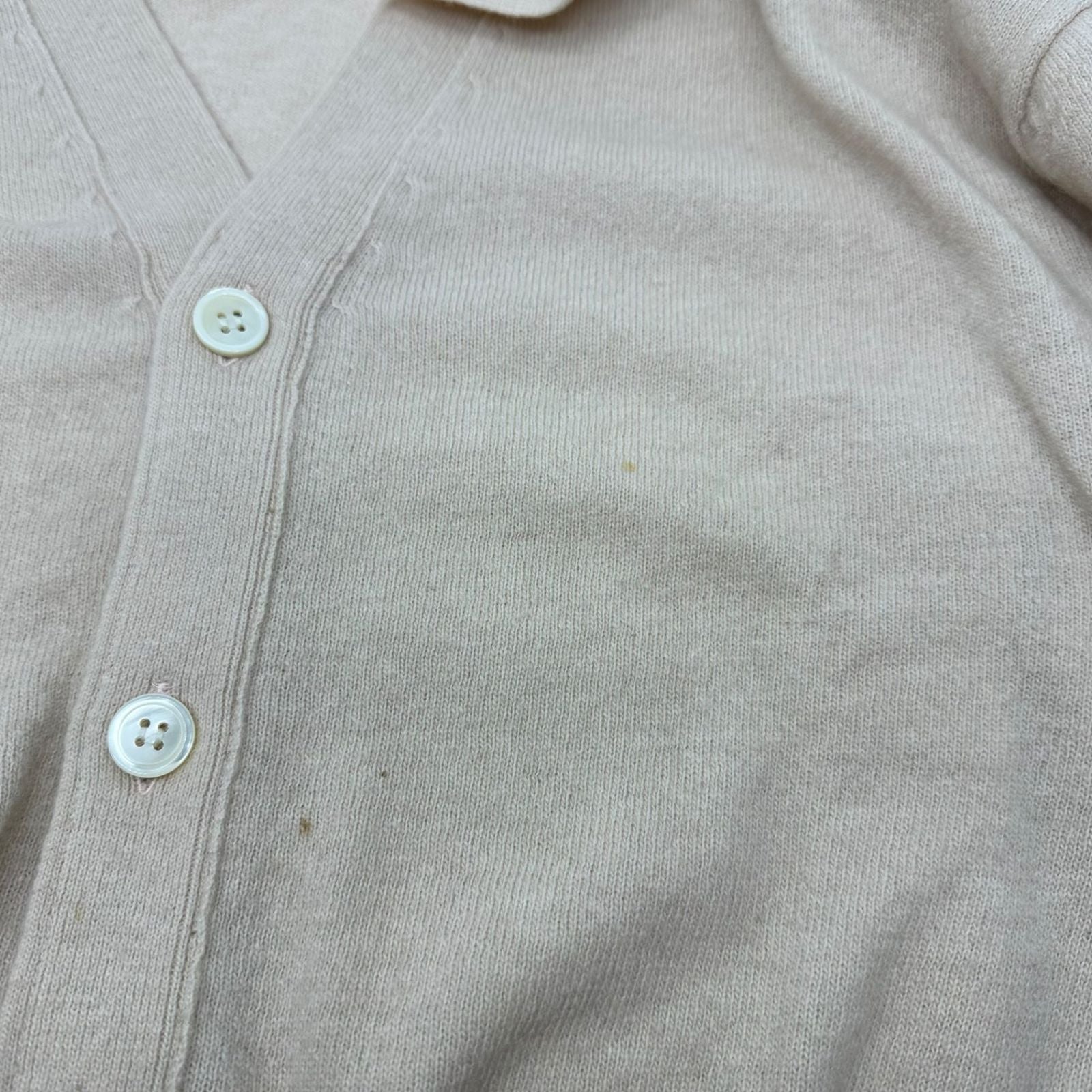 Comme Des Garcons Homme Knit Sweater 80'S Front Pockets 5 Button Wool/Nylon