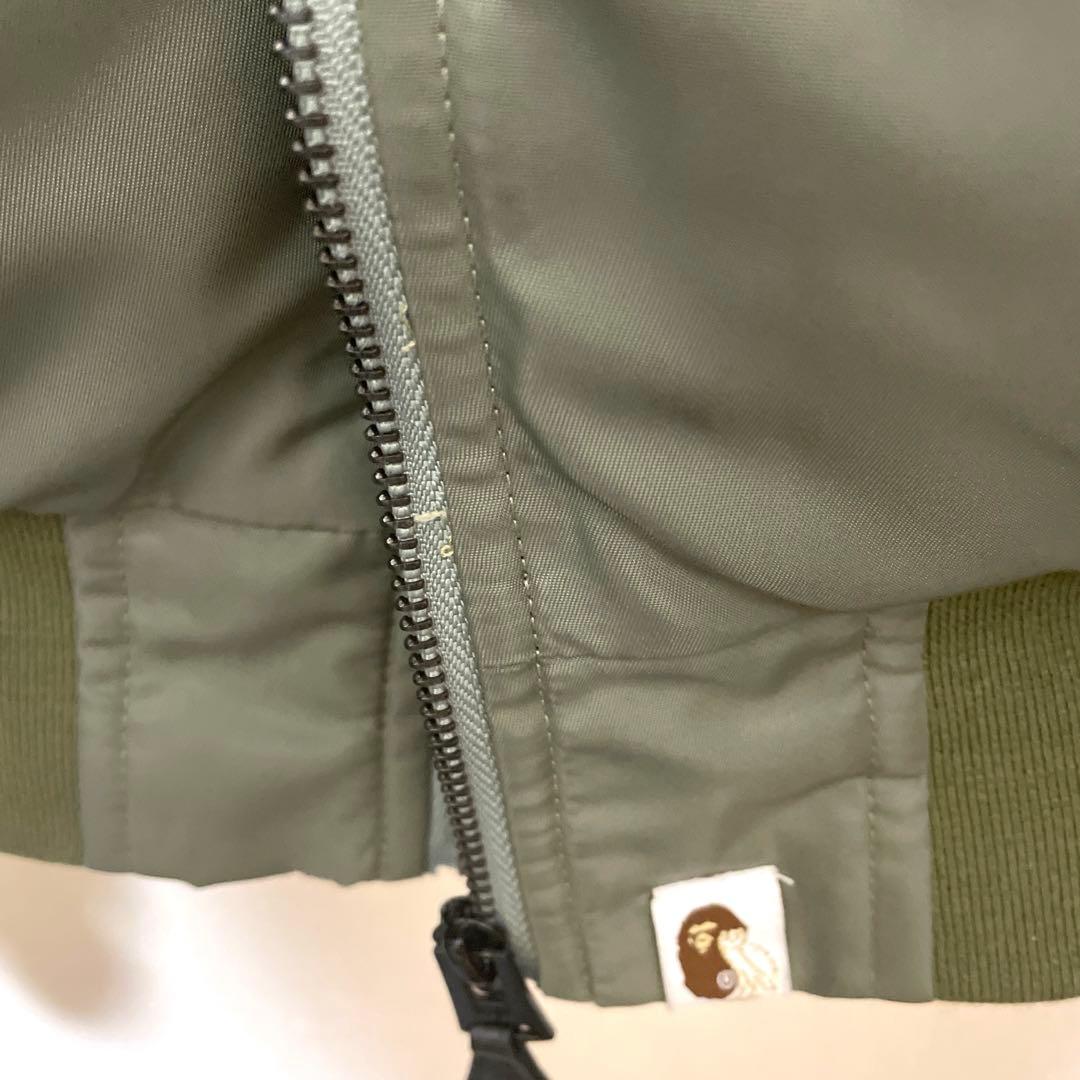A Bathing Ape Ma-1 Flight Jackets 22Aw Bape Ovo Loose Fit Olive