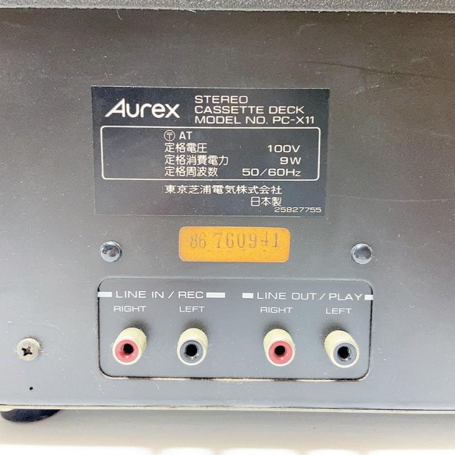 Cd, Md Cassette Decks Aurex Pc-X11