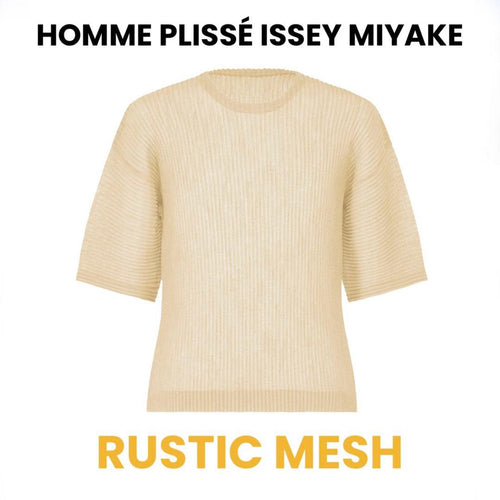 Homme Plisse Issey Miyake T-Shirts Pliss Rustic Mesh