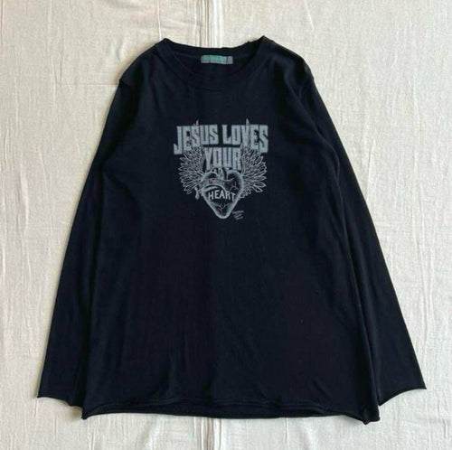 Neighborhood 7 Minutes, Long -Sleeved Cut -And -Sew Archive T Small Jesus Loves