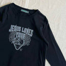 Neighborhood 7 Minutes, Long -Sleeved Cut -And -Sew Archive T Small Jesus Loves