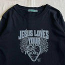 Neighborhood 7 Minutes, Long -Sleeved Cut -And -Sew Archive T Small Jesus Loves