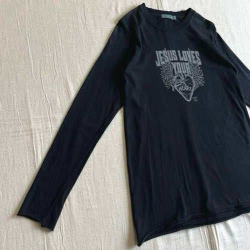 Neighborhood 7 Minutes, Long -Sleeved Cut -And -Sew Archive T Small Jesus Loves