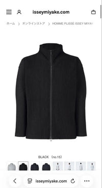 Homme Plisse Issey Miyake Blouson Jackets Pliss Basics 3 Black