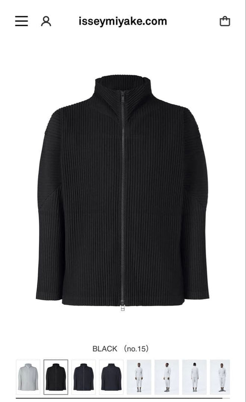Homme Plisse Issey Miyake Blouson Jackets Pliss Basics 3 Black