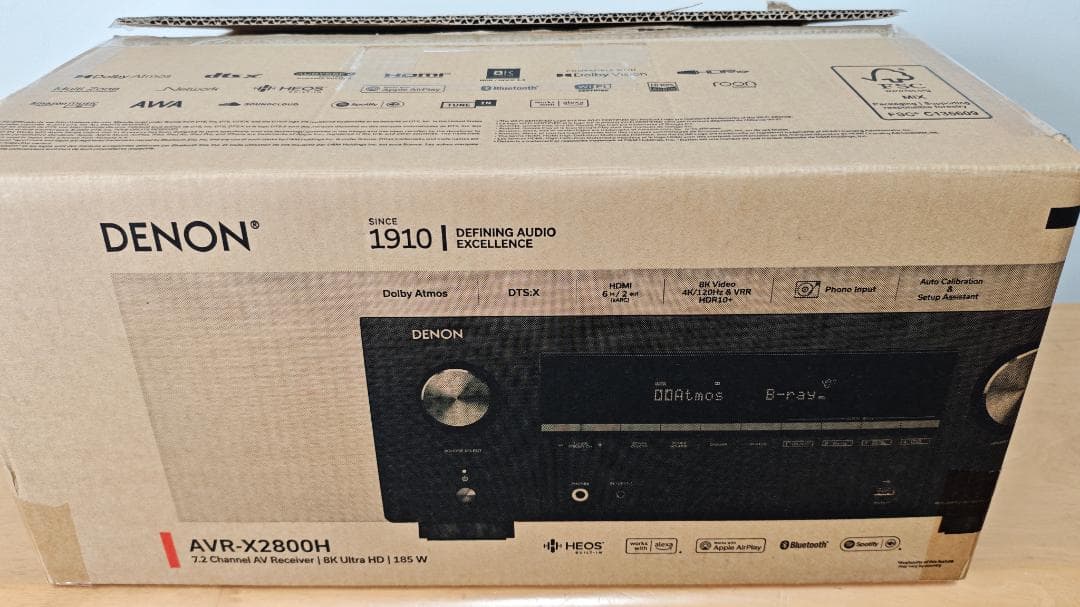 Av Amplifiers Denon Avr-X2800H 7.2Ch Hdr10+