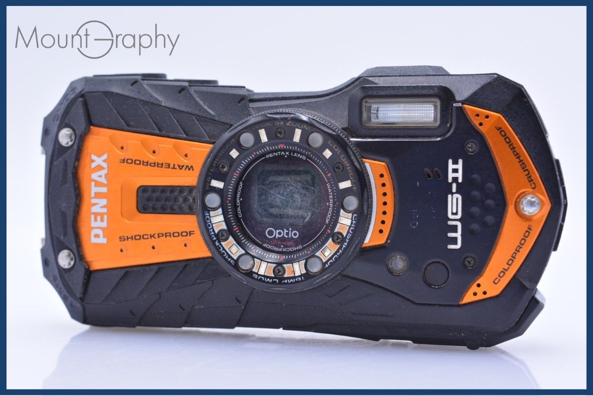 Compact Digital Camera Pentax Wg-2 Gps 5X #Yk6983