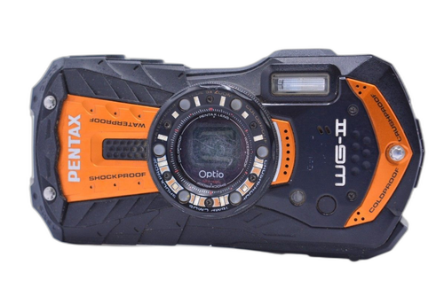 Compact Digital Camera Pentax Wg-2 Gps 5X #Yk6983