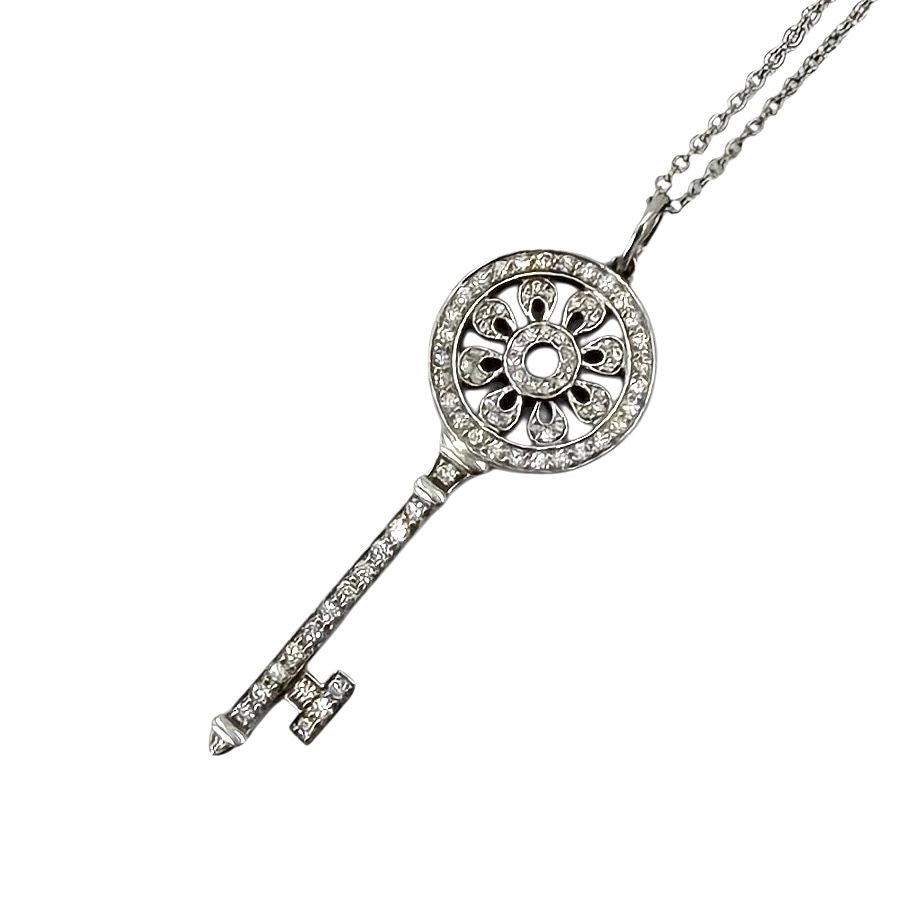 Tiffany Necklace 18 Wg Au750 Tiffany&Co. Pt950 K18 6.8G