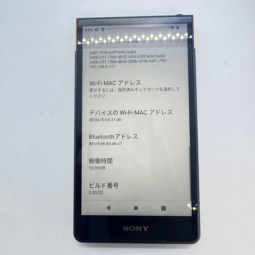 Sony Digital Audio Players Nw-Zx707 Zx