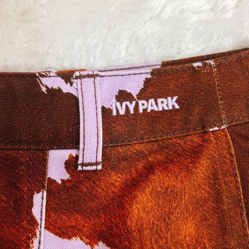 Adidas Pencil Skirts Ivy Park Denim Cow-Print Skirt