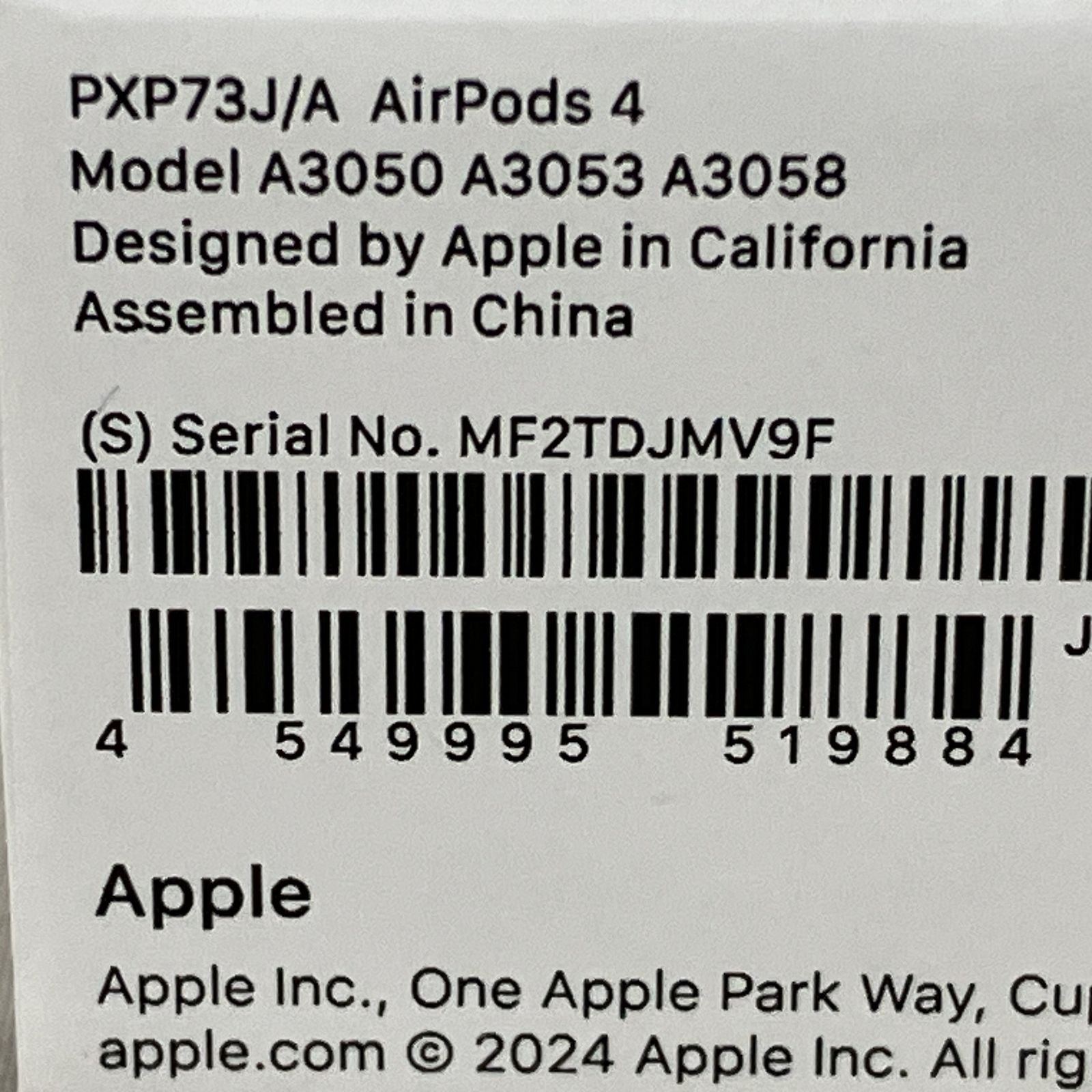 Airpods Apple 4 Pxp93J/A M11073031