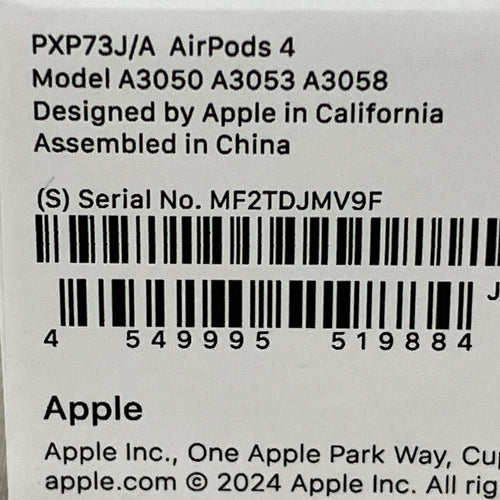 Airpods Apple 4 Pxp93J/A M11073031