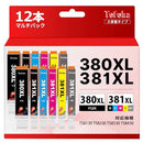 Others Bci-381Xl Bci-380Xl 380 381 12 Canon Pixus Ts8130 Ts8230 Ts8330 Ts84