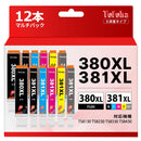 Others Bci-381Xl Bci-380Xl 380 381 12 Canon Pixus Ts8130 Ts8230 Ts8330 Ts84
