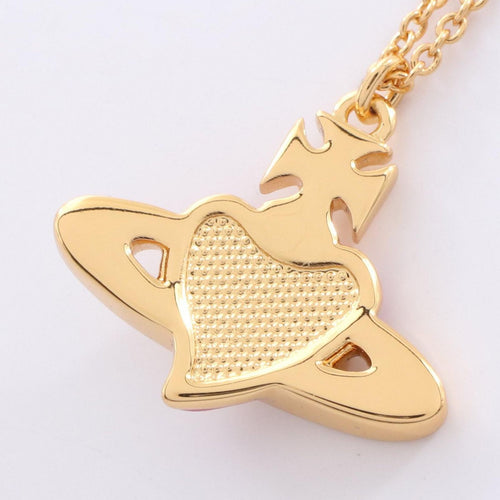 Vivienne Westwood Necklace Diamante Heart 630203Bm/02R927 Gp