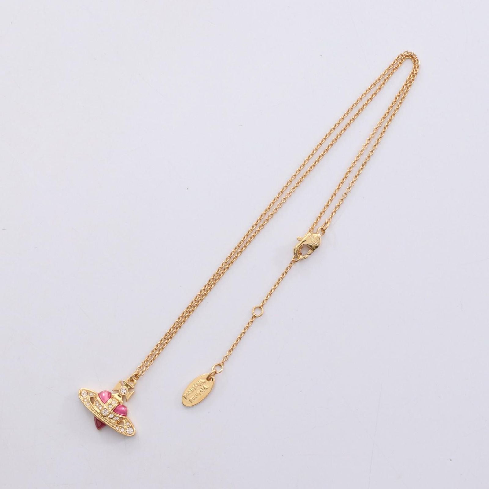 Vivienne Westwood Necklace Diamante Heart 630203Bm/02R927 Gp