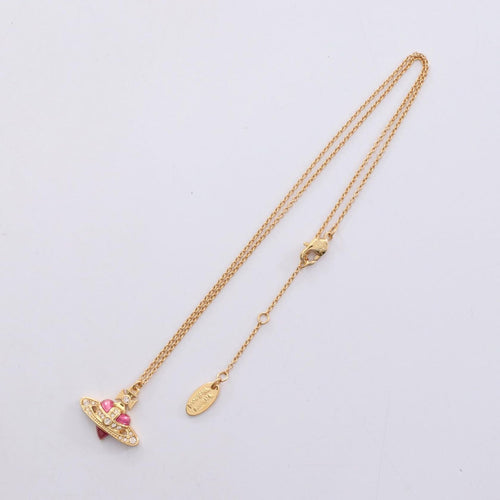 Vivienne Westwood Necklace Diamante Heart 630203Bm/02R927 Gp