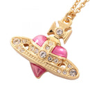 Vivienne Westwood Necklace Diamante Heart 630203Bm/02R927 Gp