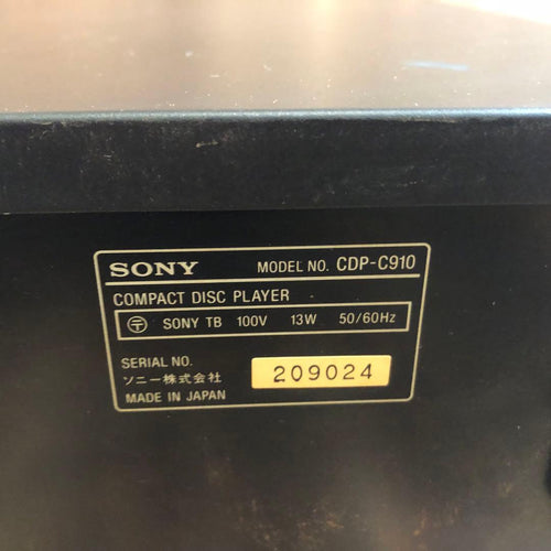 Sony Cd Sacd Player Cdp-C910