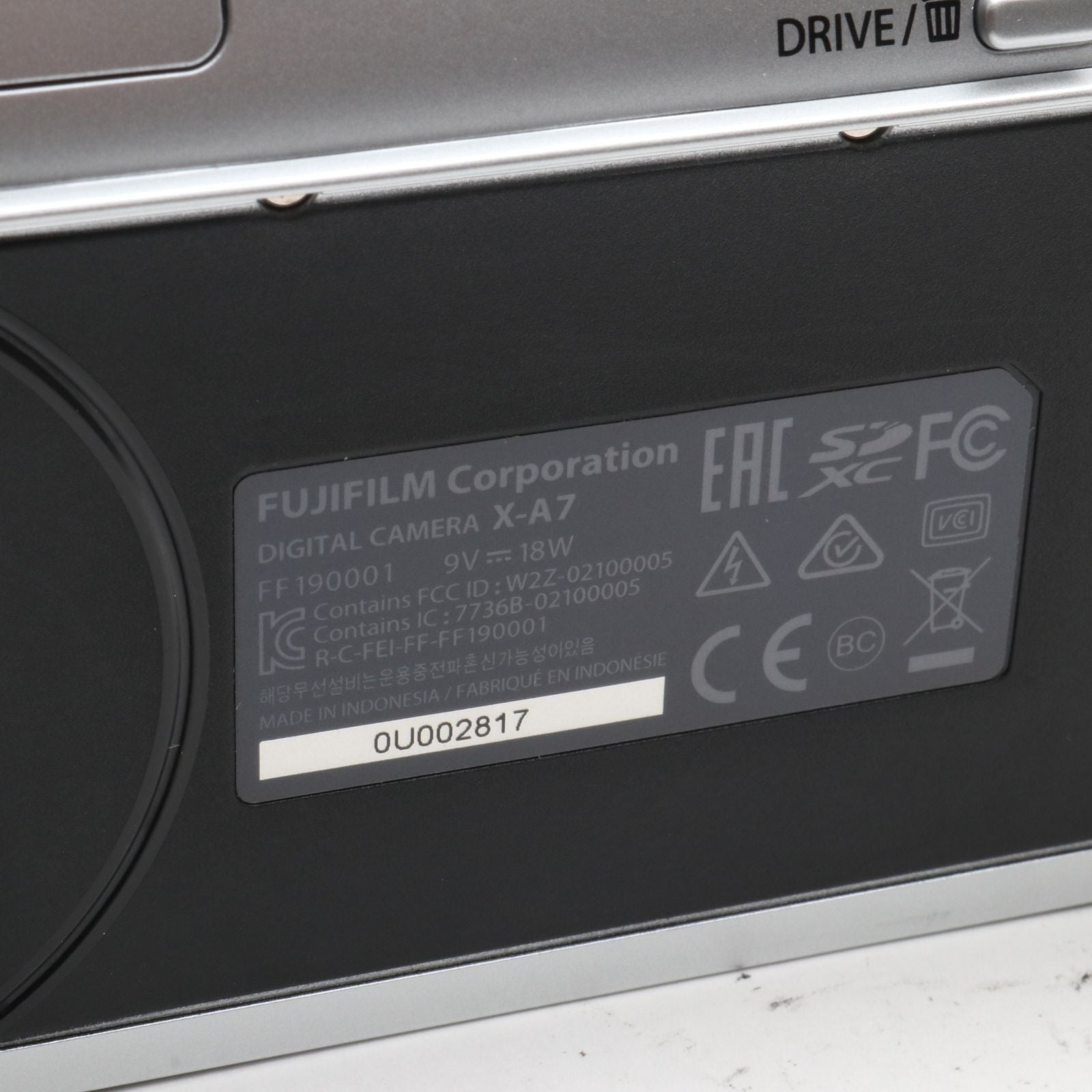 Fujifilm Mirrorless Interchangeable Lips X-A7 X