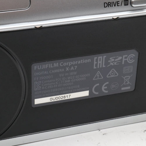 Fujifilm Mirrorless Interchangeable Lips X-A7 X