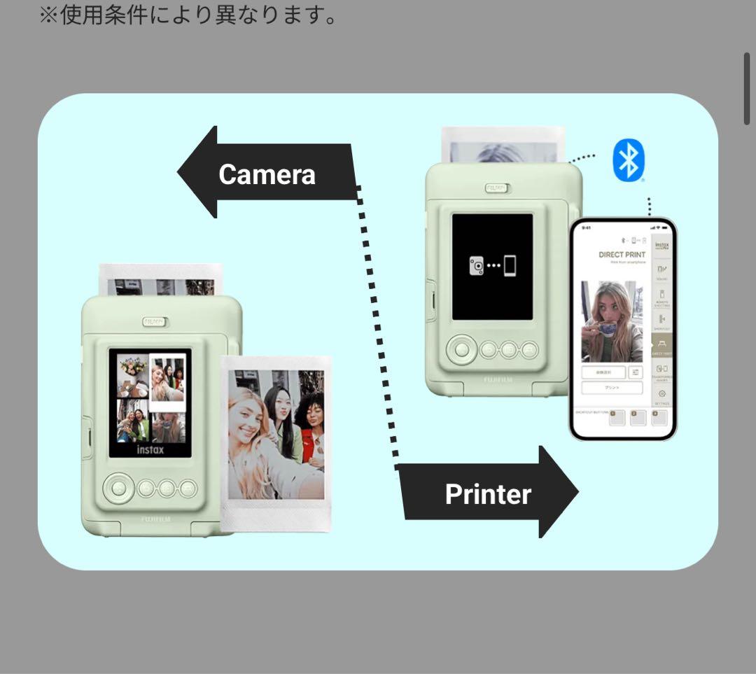 Fujifilm Instant Camera Body Instax Mini Liplay