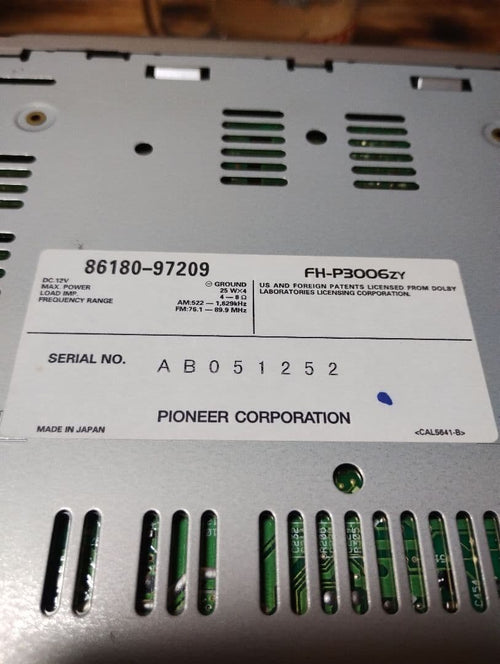 Pioneer Deck Player Changer Fh-P3006Zy